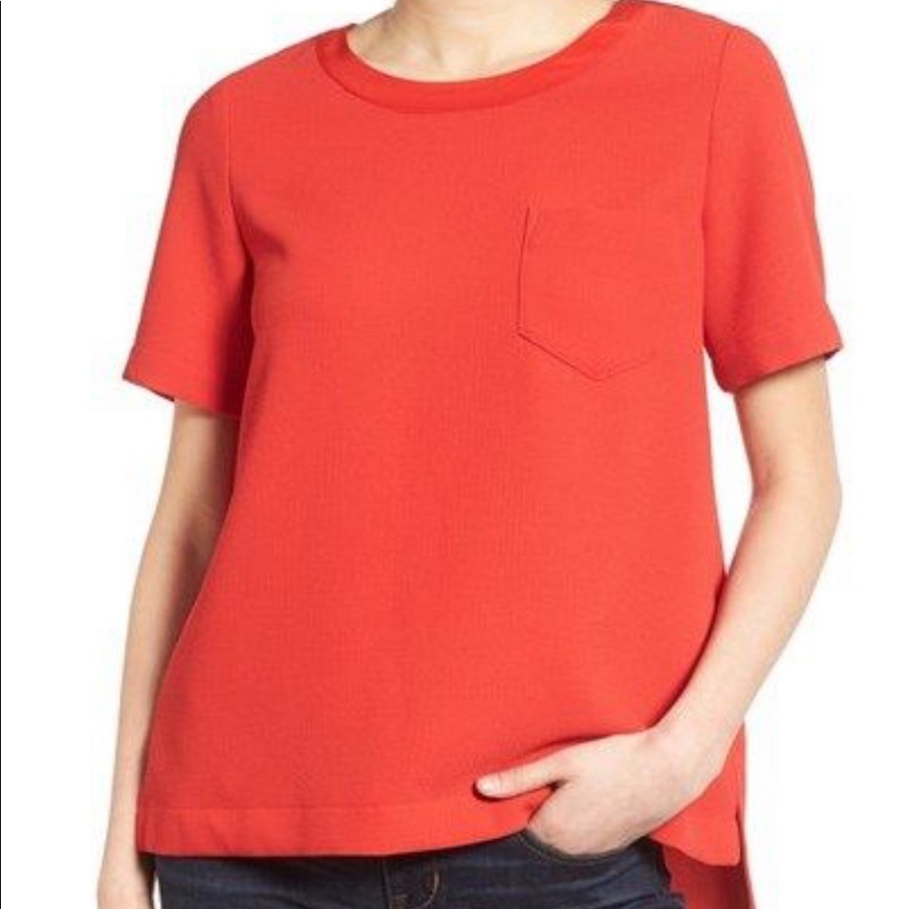 Madewell Orange Pocket Tee